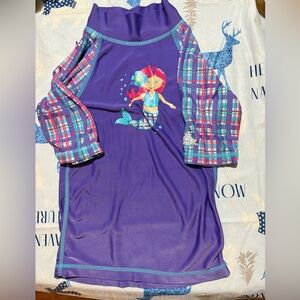 Ocean Adventure Kids Rashguard - Purple and Blue